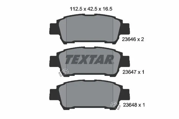 Brake Pad Set, disc brake 2364601