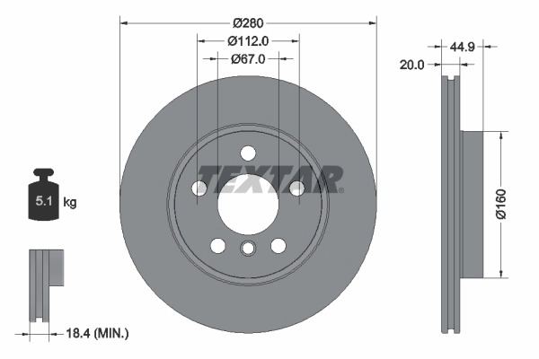 Brake Disc PRO 92305303