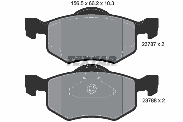 Brake Pad Set, disc brake Q+ 2378701