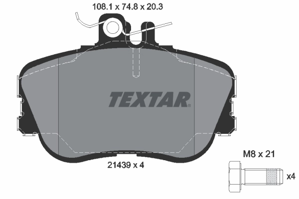 Brake Pad Set, disc brake Q+ 2143905