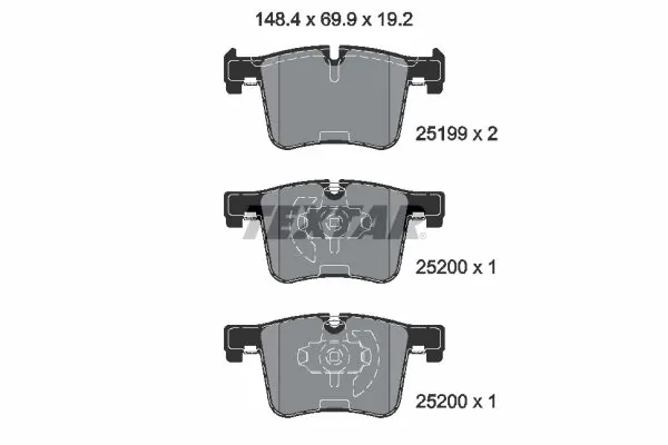 Brake Pad Set, disc brake Q+ 2519901