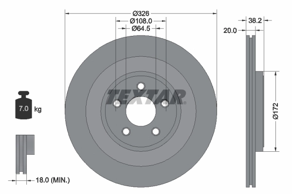 Brake Disc PRO+ 92178005