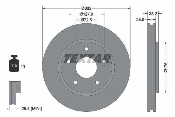 Brake Disc PRO 92181503