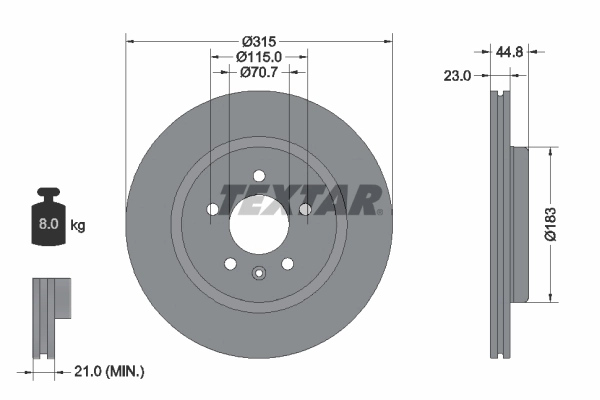Brake Disc PRO 92305603