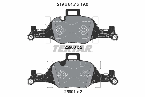 Brake Pad Set, disc brake 2590002