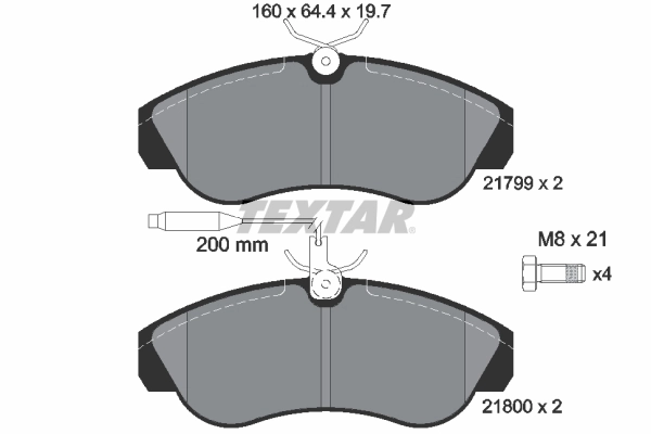 Brake Pad Set, disc brake 2179901
