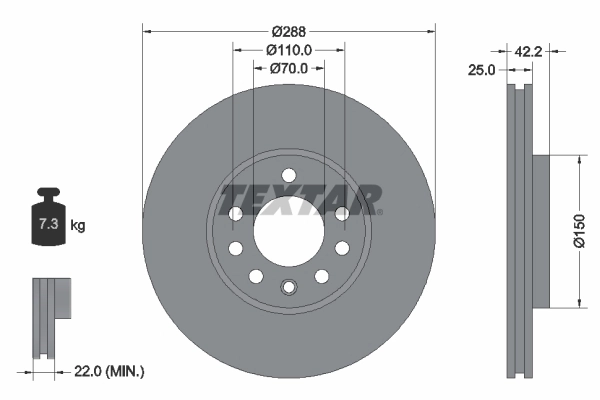 Brake Disc PRO 92075603