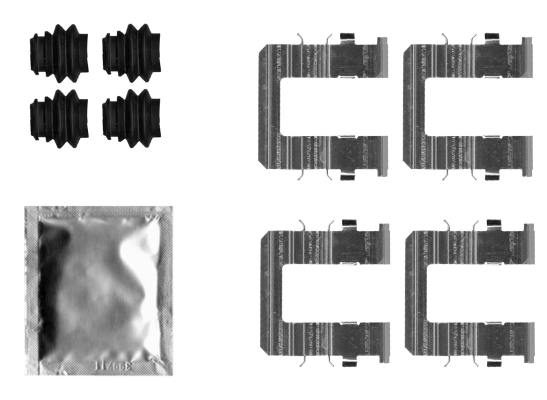 Accessory Kit, disc brake pad 82550700