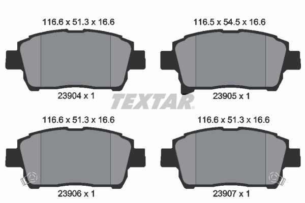 Brake Pad Set, disc brake 2390401