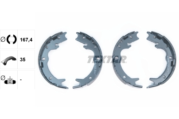 Brake Shoe Set, parking brake 91062800