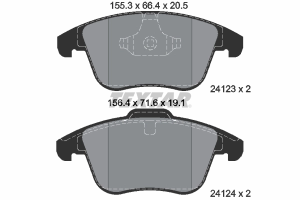 Brake Pad Set, disc brake Q+ 2412301