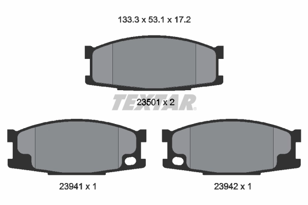 Brake Pad Set, disc brake 2350101