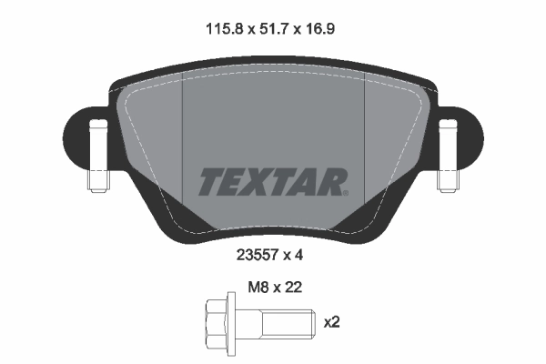 Brake Pad Set, disc brake Q+ 2355702