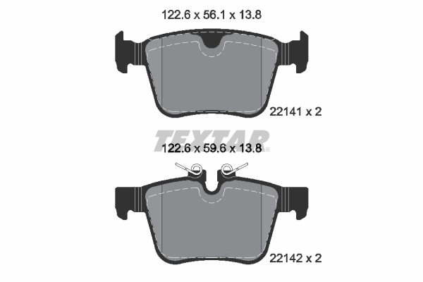 Brake Pad Set, disc brake Q+ 2214103