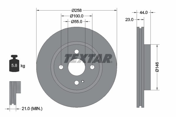 Brake Disc PRO 92166803