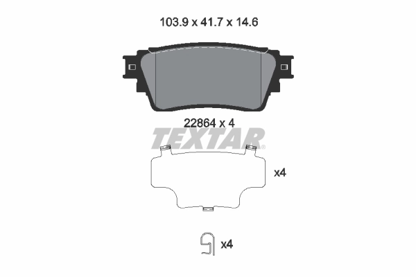 Brake Pad Set, disc brake 2286401