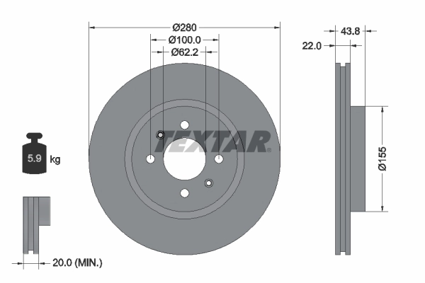 Brake Disc PRO 92288303