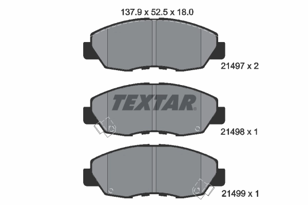 Brake Pad Set, disc brake 2149701