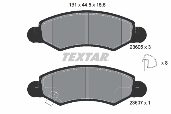 Brake Pad Set, disc brake Q+ 2360501