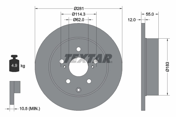 Brake Disc PRO 92162103