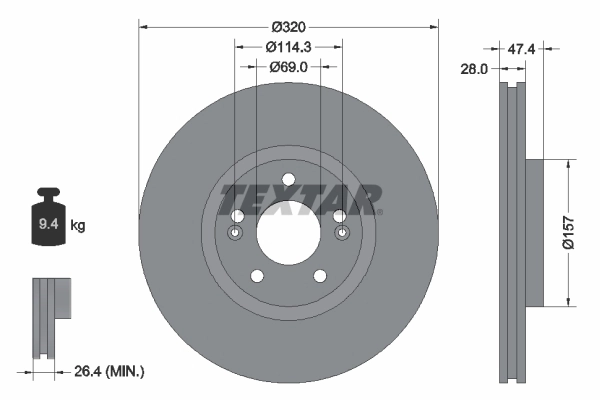 Brake Disc PRO+ 92237805