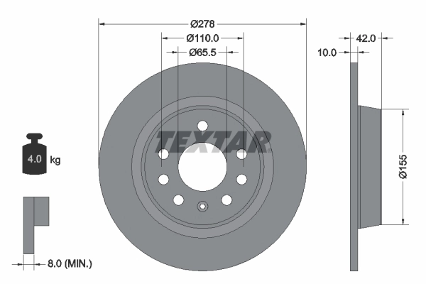 Brake Disc PRO 92167603