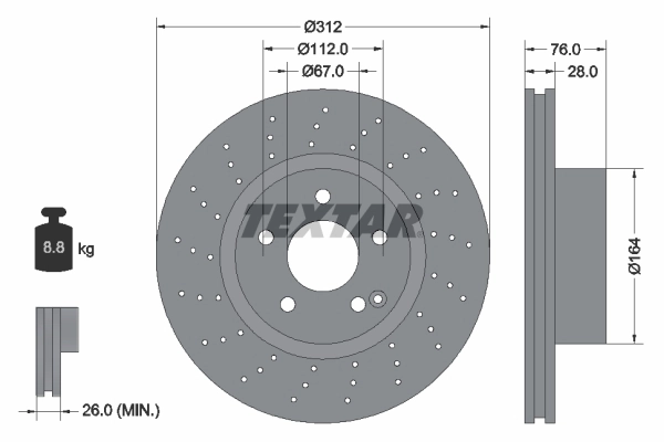 Brake Disc PRO+ 92099305