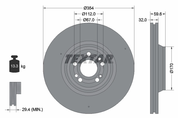 Brake Disc PRO+ 92306005