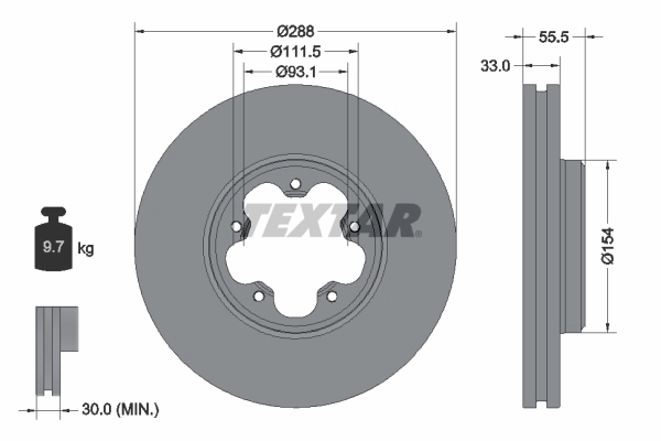 Brake Disc PRO 93260603