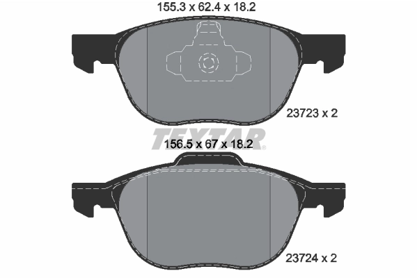 Brake Pad Set, disc brake Q+ 2372301