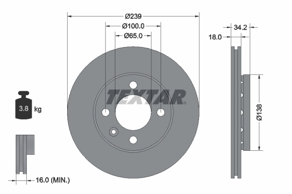 Brake Disc PRO 92072003