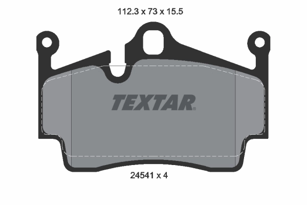 Brake Pad Set, disc brake Q+ 2454101