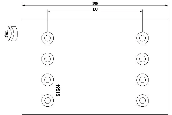 TEXTAR 1951513 Brake Lining Kit, drum brake