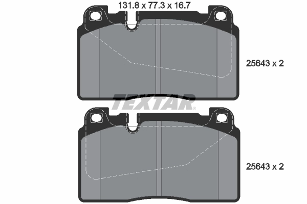 Brake Pad Set, disc brake 2564301