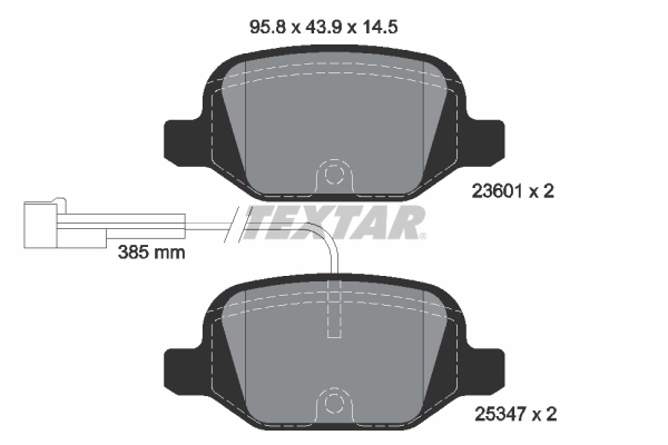 Brake Pad Set, disc brake Q+ 2360104