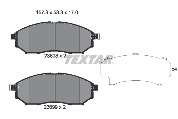 Brake Pad Set, disc brake 2369803