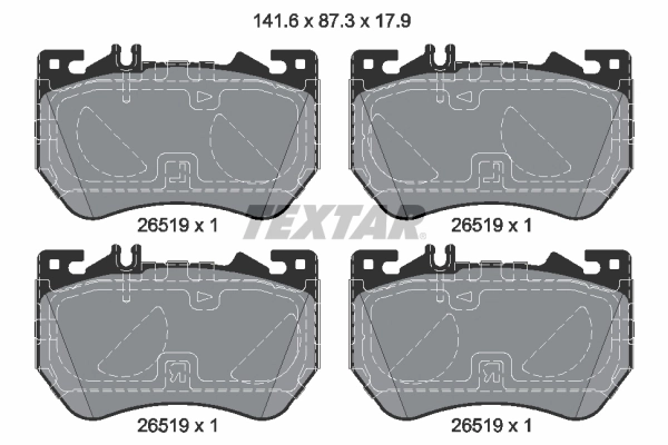 Brake Pad Set, disc brake Q+ 2651901