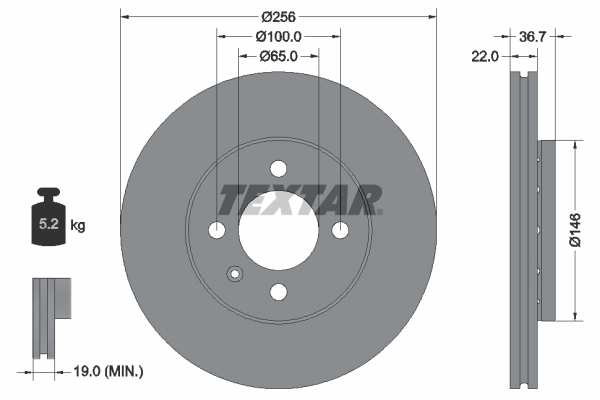 Brake Disc PRO 92287003