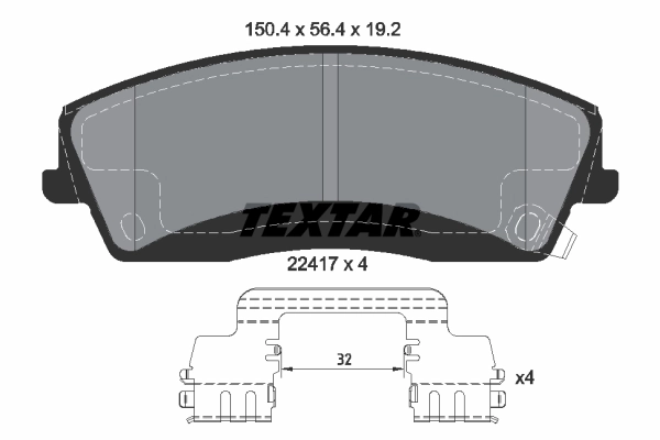 Brake Pad Set, disc brake Q+ 2241701