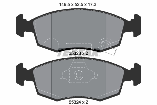 Brake Pad Set, disc brake Q+ 2532301