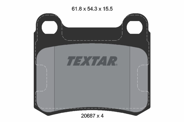 Brake Pad Set, disc brake Q+ 2068701