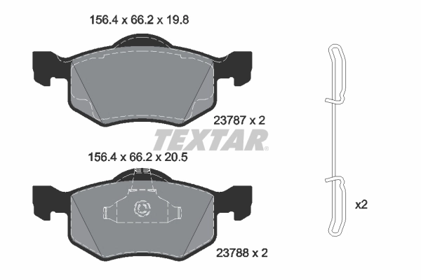 Brake Pad Set, disc brake 2378704