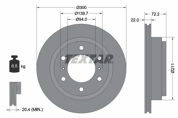 Brake Disc PRO 92135103