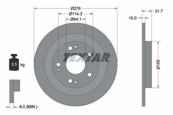 Brake Disc PRO 92252603
