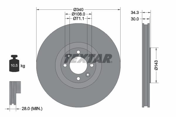 Brake Disc PRO 92256903