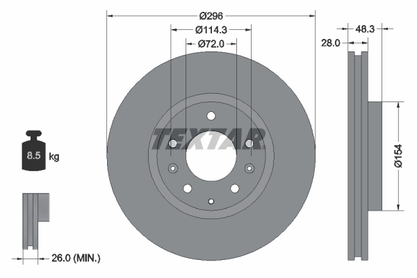 Brake Disc PRO 92180803