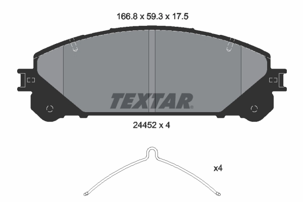 Brake Pad Set, disc brake 2445201