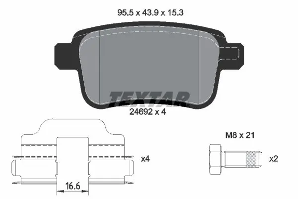 Brake Pad Set, disc brake 2469201
