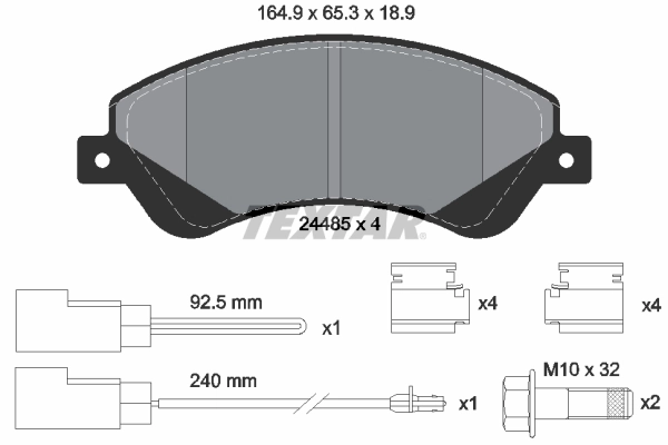 Brake Pad Set, disc brake Q+ 2448501