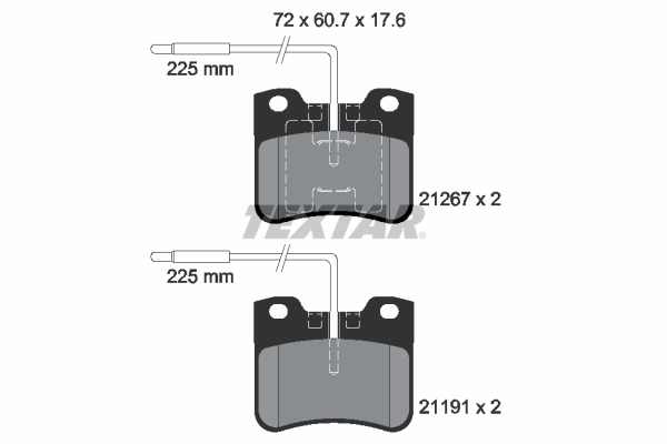 Brake Pad Set, disc brake Q+ 2126702